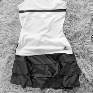 TENNIS Set XS Adidas Top & Sm TAIL Skirt